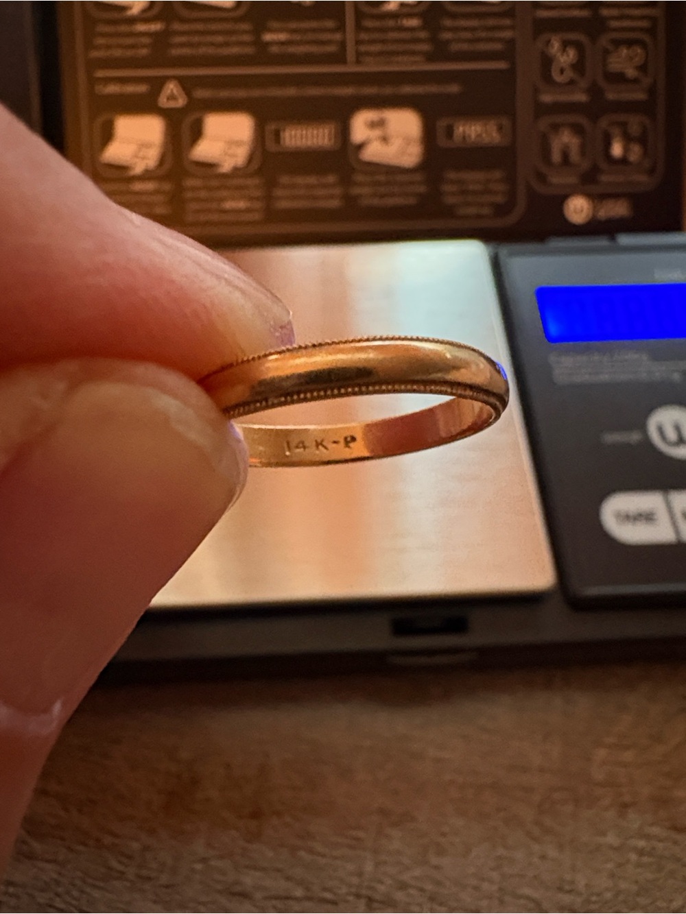 14KP gold ladies ring - Picture 2 of 4